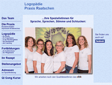 Tablet Screenshot of logopaedie-raatschen.de